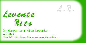 levente nits business card